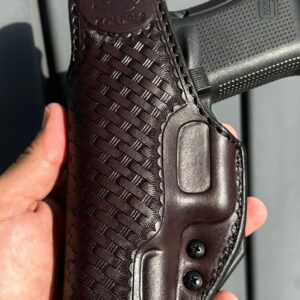 Coldre Velado Moldado Entalhado com Flap para Pistolas